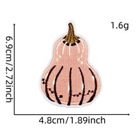 Patch brodé en tissu d'automne avec feuille d'érable, broderie informatique en fil de polyester, accessoire vestimentaire pour bagages et vêtements