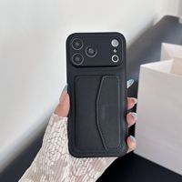 Étui portefeuille à rabat avec porte-cartes en cuir PU grain litchi antichoc pour iPhone 18 Pro Max 17 16 15 14 13