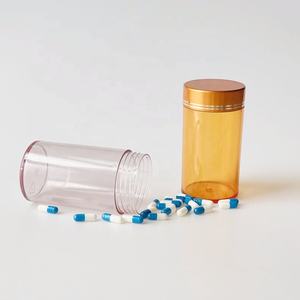 E-better produsen botol kapsul suplemen plastik PET 300cc lucu Matte mewah untuk nutrisi lengkap anjing dan kucing hiu - Product Image 4