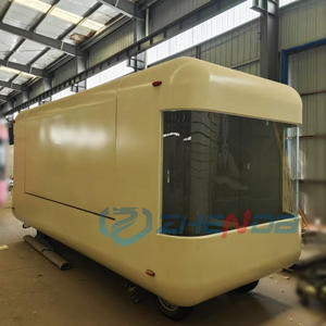 รถพ่วงขายกาแฟดีไซน์พิเศษ รถบรรทุกติดตั้งเครื่องทอดครีม รถเข็นจัดเลี้ยงแบบกำหนดเอง รถขายอาหารเคลื่อนที่ - Product Image 6