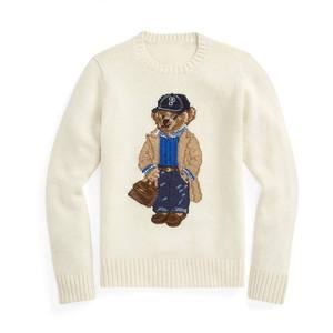 Maglione Jacquard Personalizzato con Motivo Orso per <span class=keywords><strong>Donna</strong></span>, 7GG Leggero, Pullover Lavorato a Maglia in Stile Retrò, Motivo Animale in Misto Lana per Primavera - Product Image 1