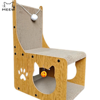 Lit vertical pour chat, griffoir, tunnel et jouet pour chat, auto-entretenue, anti-chute de poils, maison durable pour chat, planche à griffer