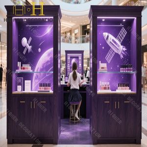 Ensemble <span class=keywords><strong>de</strong></span> meubles pour salon <span class=keywords><strong>de</strong></span> coiffure avec miroir et tiroirs Vitrines compactes pour vernis à ongles - Product Image 5