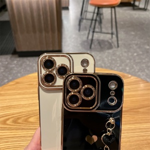 Funda de Teléfono con Forma de Corazón Electrochapada para iPhone 16 15 14 13 Plus, Funda 3D con Corazón para iPhone 7 - Product Image 5