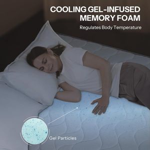 <span class=keywords><strong>Matelas</strong></span> mixte de 12 pouces avec <span class=keywords><strong>mousse</strong></span> à mémoire de forme en gel et ressorts ensachés pour l'alignement de la colonne vertébrale et le soulagement de la pression, sans fibres - Product Image 5