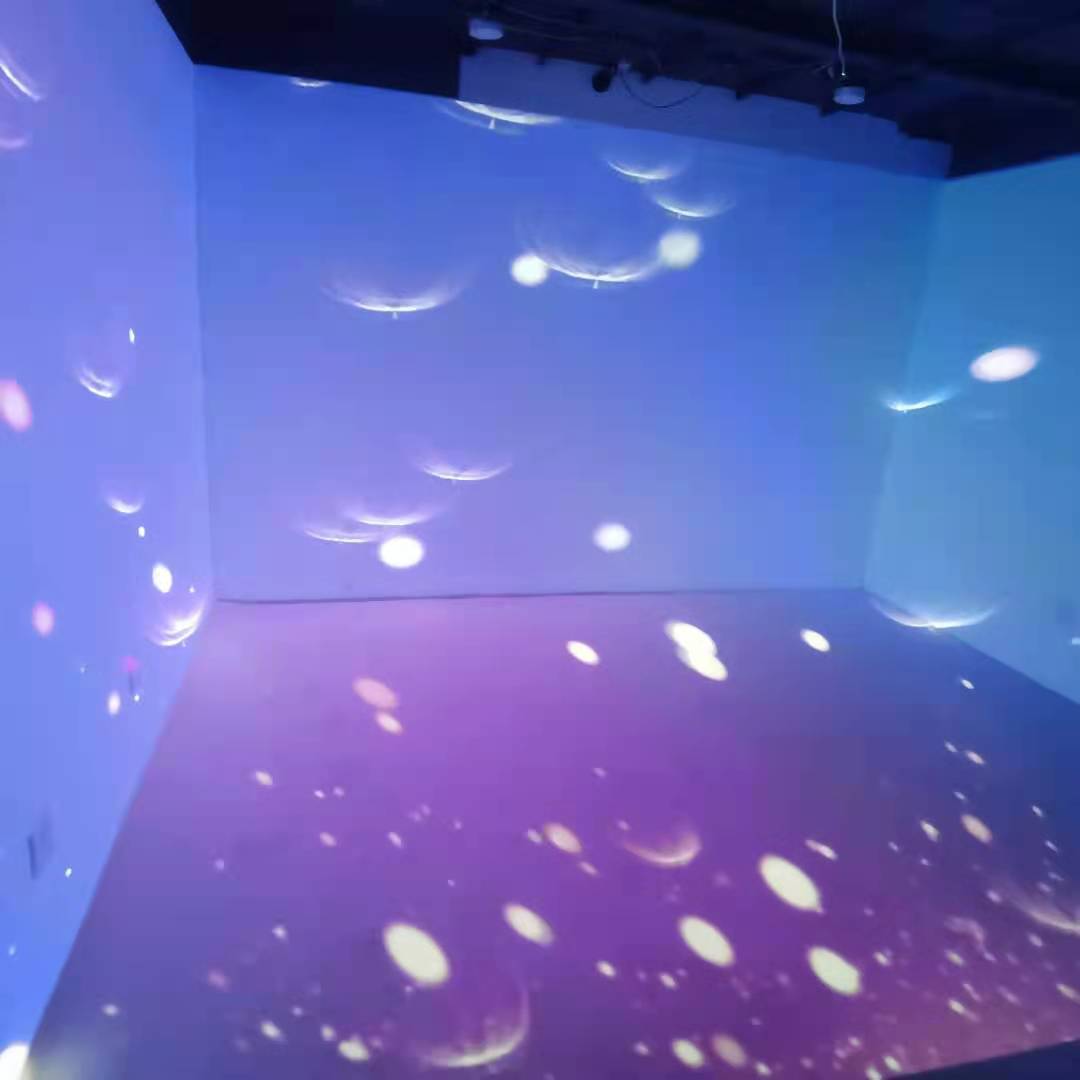 3D defi 360 Virtual Reality Cave technology Immersive 3D visual feast art show projection mapping system