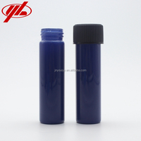 Percetakan khusus borosilikat Tubular kaca Vial sekrup botol kaca dengan tutup plastik gabus
