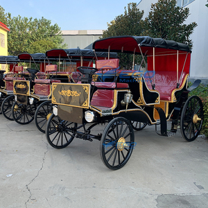 Noble Customizable <b>Rows</b> Seat Sightseeing Victoria Horse-drawn Carriage Historic Royal Electric Wedding Carriage for Sale - Product Image 4