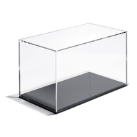 Vitrine en acrylique transparente anti-poussière à montage facile personnalisée pour figurine