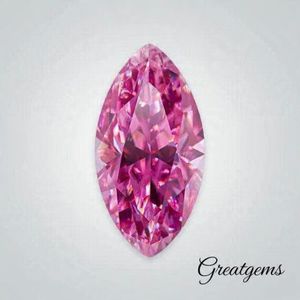 Beautiful Pink <b>Moissanite</b> Marquise Cut <b>Loose</b> Gemstone, Premium AAA Quality for Jewelry Making. - Product Image 2