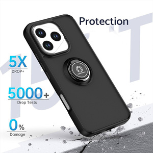 Fundas de teléfono móvil para Iphone 17 16 15 Pro <span class=keywords><strong>Max</strong></span> 14 13 12 11 soporte de anillo acrílico duro TPU soporte de coche accesorio de teléfono móvil - Product Image 6