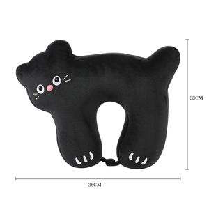 <span class=keywords><strong>Oreiller</strong></span> pour le cou en forme de U 2 en 1 en polyester et coton pour chats et animaux - Product Image 3