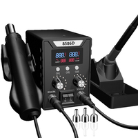 Station de retravail ESD numérique portable, pistolet à air chaud, fers à souder électriques, machine à souder, nouveau modèle, station de soudage SMD 2 en 1