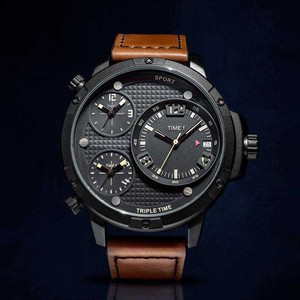 Reloj Time Traveler de 52 mm con Logotipo Personalizado, Mecánico Automático, Tres Zonas Horarias, Superluminoso, Reloj de Pulsera para Hombre - Product Image 3