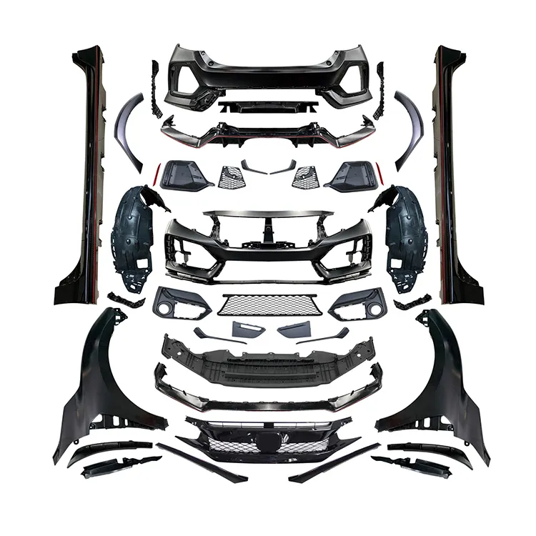 2020 Type-R Style 1-1 Wide Body Kit For HONDA CIVIC Sedan 2016-2022