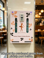 Distributeur mural de serviettes hygiéniques, distributeur automatique de serviettes hygiéniques pour toilettes, entièrement automatique et sans personnel