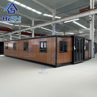 Isoliertes Modulares Containerhaus aus Stahl, Vorgefertigt, Faltbar, 40 Fuß/20 Fuß, zum Verkauf