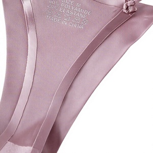 Tangas de seda helada sin costuras para mujer al por mayor, bragas invisibles de tiro bajo con espalda en T, ropa interior suave y elástica para mujer - Product Image 4