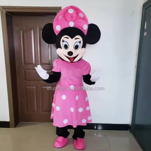 Efun MOQ 1 pezzo <span class=keywords><strong>topolino</strong></span> Mickey Minnie Costume <span class=keywords><strong>da</strong></span> mascotte per il personaggio del partito Mickey Minnie Cosplay evento adulto Halloween - Product Image 1