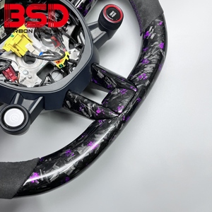 คาร์บอน BSD สำหรับ<span class=keywords><strong>พวงมาลัย</strong></span> Alcantara ฟอร์จสีม่วงจริง Su7ของ Xiaomi - Product Image 5