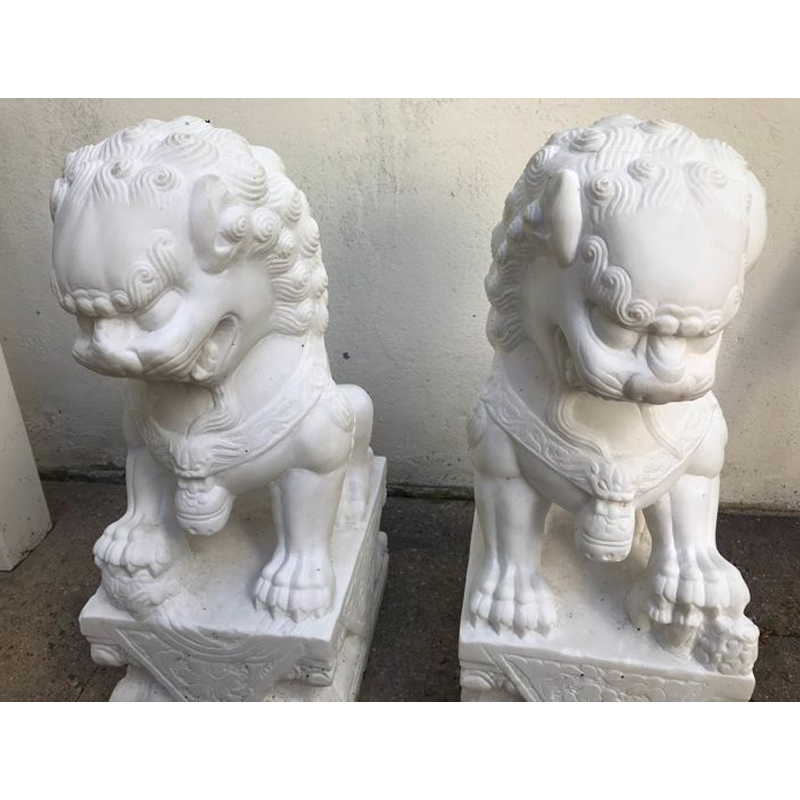 2021 Прямая Заводская цена, черная мраморная ручная резная статуя Fu dog Stone, статуя в натуральную величину, мраморная статуя foo dogs