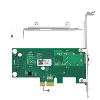 Carte réseau optique filaire externe Lekuo Intel I210 1G SFP+ PCIe - Adaptateur réseau optique Gigabit de qualité professionnelle - En stock