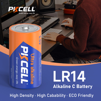 Pile alcaline sèche LR14/C ultra haute capacité 1,5 V, format C, avec gaine en aluminium, pour l'électronique grand public et les jouets