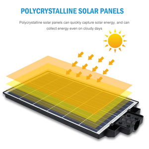 ไฟถนนพลังงานแสงอาทิตย์แบบ LED ในตัว400W 500W 800W 1000W แบบบูรณาการกันน้ำกลางแจ้งลูเมนสูง - Product Image 2