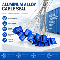 Scellé de sécurité à usage unique en alliage d'aluminium haute résistance ST-CS-HJ1 pour camions-citernes et marchandises ferroviaires