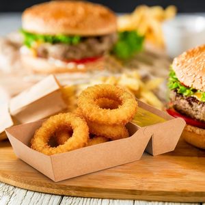 Emballage personnalisé pour la livraison de plats à emporter, boîte à sandwich en papier kraft coréen jetable pour croissants et déjeuner avec fenêtre - Product Image 4