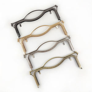 Meetee BF411 20/27cm fai da te accessori per borse fatte a mano in metallo goffrato manici per borsa - Product Image 1