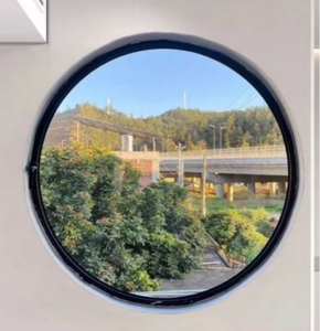 Cửa sổ tròn bằng thép carbon-Thiết kế mái hiên bằng kính cường lực & khung tiết kiệm năng lượng cho ngoại thất nhà Lịch Sử - Product Image 6