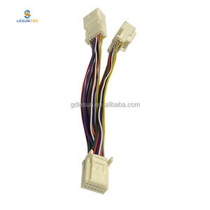 Lesun 사용자 정의 차량 디스크 1/2 변환 케이블 조립 상자 케이블 도요타 와이어 하네스 자동차 자동차 배선 하네스 - Product Image 4