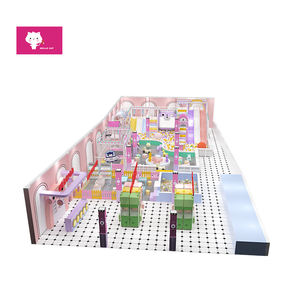 Parco Giochi al Coperto a Tema Macaron per Bambini, Attrezzatura per Giochi di Ruolo Personalizzata dalla Fabbrica Cinese Hello <span class=keywords><strong>Cat</strong></span>, Uso Commerciale - Product Image 4