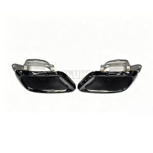 Punta de escape negra para BMW X5 G05 2.0T 3.0T 2018-2024, embellecedor de tubo de escape trasero de acero inoxidable con revestimiento negro - Product Image 4