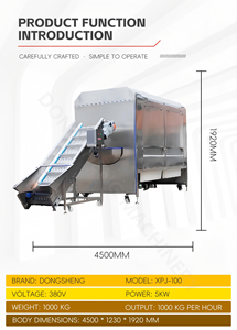 Machine industrielle de lavage et de pelage de manioc et de patates douces, machine à éplucher les pommes de terre, machine de nettoyage, machine à fabriquer des chips de pommes de terre - Product Image 6