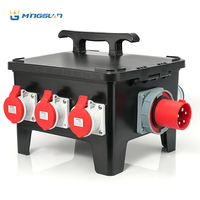 Boîte de Prise Industrielle Haute Qualité 2 Voies 4 Voies avec Disjoncteur IP65/IP66/IP67 Certifiée CE pour Usine et Atelier