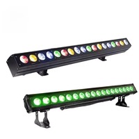 Lotus IP65 extérieur 18x10W 4-en-1 LED barre de lavage Smart APP + WiFi + contrôle de la batterie matrice lumière pour DJ parc à thème blanc chaud aluminium