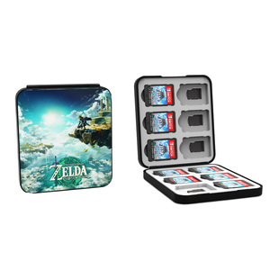 Étui de rangement rigide portable et mince avec 12 emplacements pour cartouches pour jeux <span class=keywords><strong>Switch</strong></span> NS et cartes <span class=keywords><strong>Micro</strong></span> <span class=keywords><strong>SD</strong></span> - Product Image 1