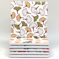 Sous-verres de sublimation arrière en liège céramique cadeau de lierre pour ensemble de boissons pour les tapis de table à manger