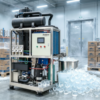 Machine à glace tubulaire haute performance : production de glace tubulaire transparente de qualité alimentaire pour usines de glace, services de restauration et entreprises de boissons