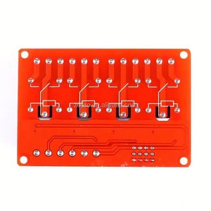 Módulo de Relé de 4 Canales con Aislamiento Óptico de 12V, Activación por Nivel Alto/Bajo, Placa Roja, Módulo de Relé de Alta Calidad y Soportes - Product Image 4