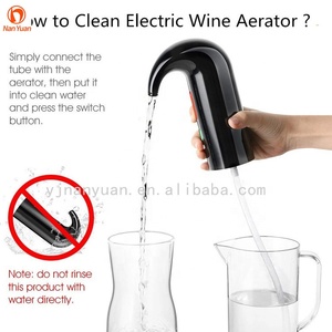 Aeratore Elettrico Ricaricabile in Plastica Nera per Vino, Decanter, Pompa Salvavino e Dispenser - Product Image 4