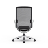 Nouvelle chaise ergonomique haut de gamme en mesh, dossier en alliage d'aluminium, coussin épais, chaise de bureau de direction de luxe