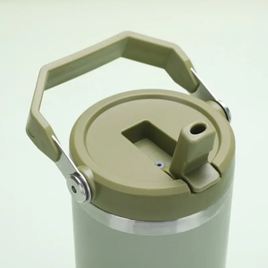 600ML 900ML Stainless Steel Vacuum Insulated Tumbler with Straw Lid Powder Coated <b>Large</b> Capacity Travel Camping <b>Mug</b> - Product Image 6