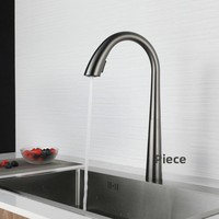 Robinet de cuisine extractible en acier inoxydable 304 avec cartouche céramique, eau chaude/froide, design télescopique et rotatif