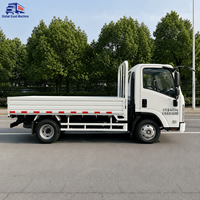 Camion plateau d'occasion Qingling I SUZU KV100 4x2, moteur diesel Euro 6, petit camion de livraison de marchandises pour l'exportation