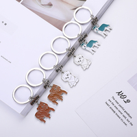 Ciondoli Portachiavi a Forma di Cani: Barboncino, Bulldog, Husky, Chihuahua - Charm per Borse e Forniture per Creazione Gioielli