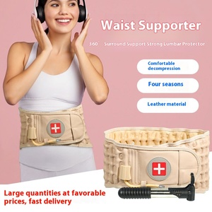 Ceinture de soutien lombaire à décompression par traction pneumatique pour soulagement des douleurs dorsales et lombaires, masseur unisexe - Product Image 2
