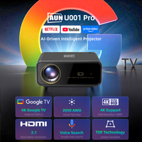 Proyector U001 Pro 4K Android 14, 2050 ANSI Lúmenes, Google TV, 1080P, Cine en Casa, LED LCD, Compatible con 3D, Estéreo Integrado, WiFi de Doble Banda